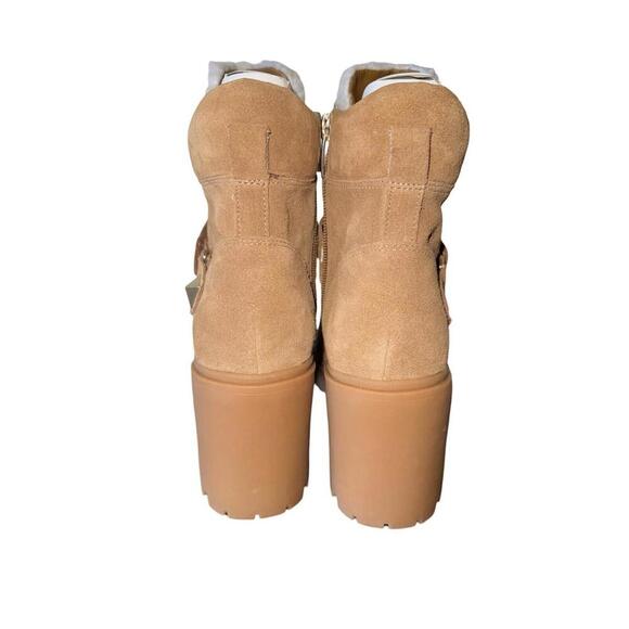 Marc Fisher Women's Brown Hiker Lace-Up Leather Ankle Boots Size 8.5 - Picture 4 of 5